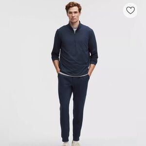 NWOT Mens Lululemon Soft Jersey Half Zip Large Navy NEW